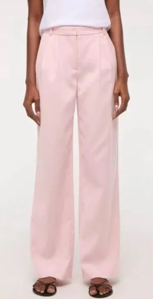 Abercrombie‎ & Fitch Women's Pink The Sloane Tailored Wide Leg Pant Size 32 thumbnail 1