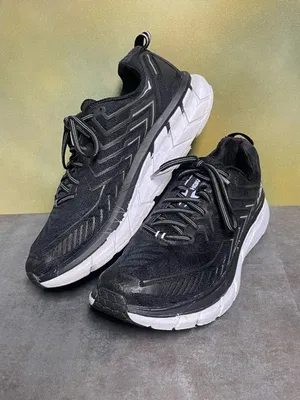 Hoka One One Clifton 4 Women's Black & White Running Shoes Size 9.5B thumbnail 14
