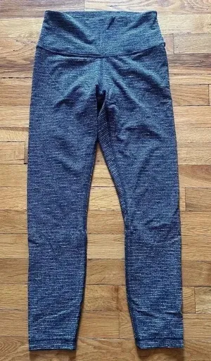 LULULEMON Wunder‎ Under Leggings Coco Pique Black & White size 8 LUON​ thumbnail 1