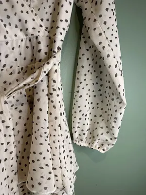 Women’s Small Polka Dot Romper Puff Sleeve Coquette Soft Girl Fairycore Resort thumbnail 6