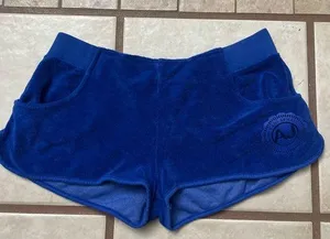 armani jeans royal blue sweat shorts size S thumbnail 1