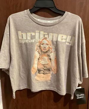 Britney Spears Women's Skimmer Tee with Short Sleeves size L H-012 thumbnail 1