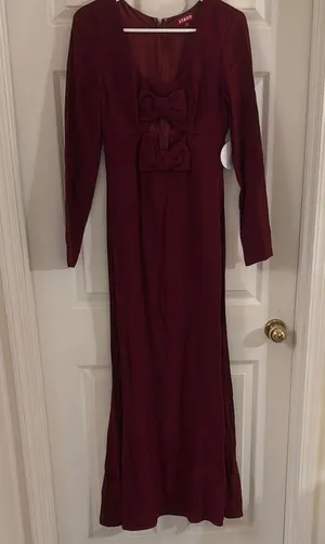 STAUD Deep Red Maxi Dress thumbnail 1