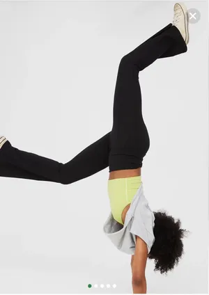 Aerie Black Flared Leggings thumbnail 1