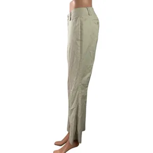 Banana Republic Women's Beige Casual Straight Chino Khaki Trouser Pants Size 4P thumbnail 2