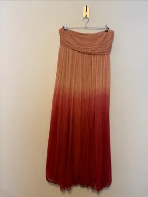 Anthropologie‎ Let Me Be Strapless Ombre Maxi Dress Size Large NWT thumbnail 5