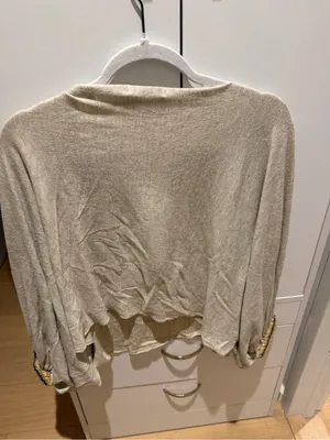 Light Beige Boatneck Women's Sweater Size XS thumbnail 7