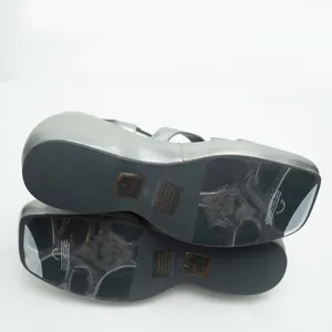 Free‎ People. Brooklyn Ankle Strap Silver Metallic Platform Sandal. 8.5 thumbnail 8