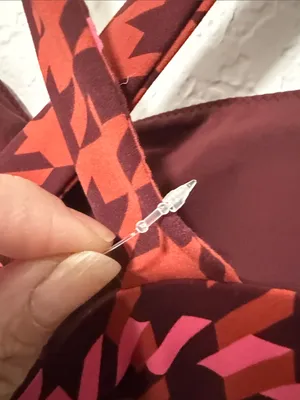 NWOT Offline by Aerie Red & Pink Patterned Crop Bralette Size XL thumbnail 12