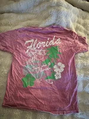 Altar'd State Oversized Pink florida T-Shirt thumbnail 2