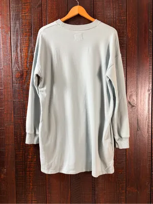 American Eagle Light Blue Tunic Sweatshirt Medium thumbnail 8