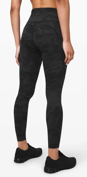 Lululemon Fast and Free Tight II 25" in Incognito Camo Multi Grey Size 4 thumbnail 1