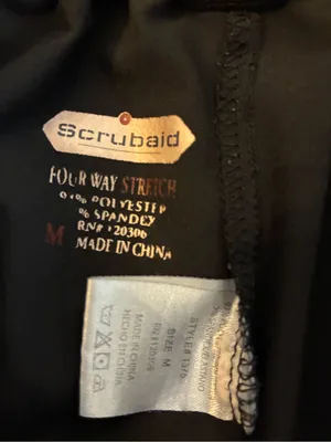 Women’s Scrubaid Brand Black Drawstring Scrub Cargo Joggers Size Medium thumbnail 2