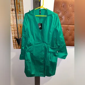 STYLEWE Vibrant Green Long Sleeve Dress coat thumbnail 9