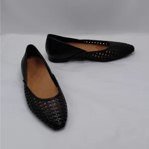 Vionic Womens Gracia Woven Leather Flats Size 6 Black Pointed Toe Comfort Shoes thumbnail 8