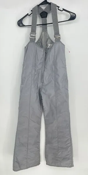 Vtg JC Killy Bib Overalls Women 10 Gray Ski‎ Insolated Quilted Snow Suspenders thumbnail 1