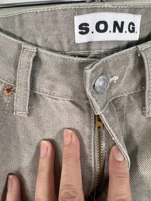 Song Light Grey Wide Leg Cargo Pants Womens 0 Casual Fall Staple Denim thumbnail 8