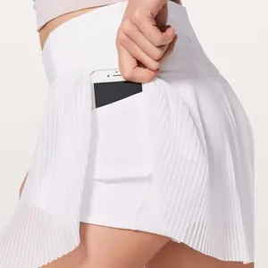 Lululemon Just Pleat It Skirt Tennis Pickleball Skort White Women's Size 2 thumbnail 4
