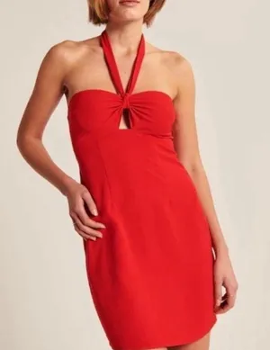 Abercrombie Halter Cut-Out Mini Dress thumbnail 1
