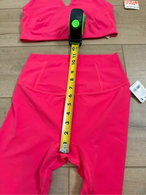 Free People Movement Never Better Crop Leggings Set Small Electric Sunset NWT thumbnail 7