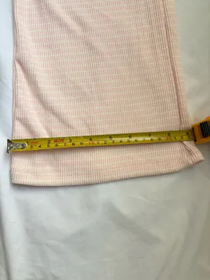 Pink Republic Y2K Pink Ribbed Flare Pajama Lounge Pants M thumbnail 9