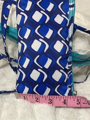 Blue Patterned Clear Travel Tote thumbnail 11