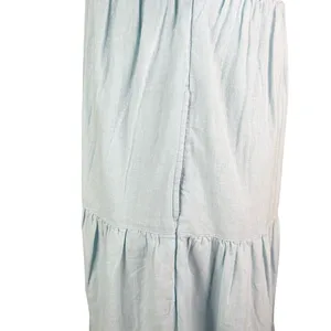 Abercrombie & Fitch Midi Dress XXS Blue Smocked Tiered New thumbnail 8