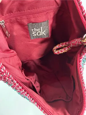 The Sak‎ Boho Festival Crochet Crossbody Bag Artisan Hippie Cottagecore Purse thumbnail 2