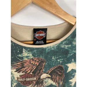 Harley Davidson American Flag Shirt Motor City Farmington Hills MI 2x thumbnail 3