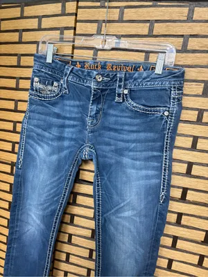 Rock revival sherry skinny leg jeans size 28 thumbnail 3
