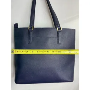 MICHAEL KORS Navy Saffiano Leather Jet Set Tote thumbnail 2