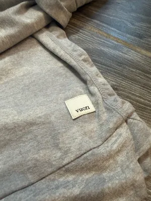 Womens Vuori Lightweight light Gray Camo longsleeve Hoodie hooded top small thumbnail 5