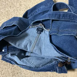 J.Crew ReImagined Cotton Denim Overalls Womens XS Indigo Blue Straight Leg L5444 thumbnail 6