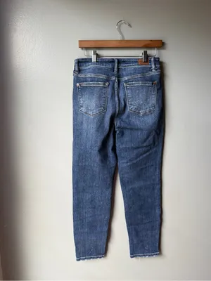 Judy Blue Los Angeles Mid Rise Blue Skinny Jeans Size 7/28 thumbnail 8