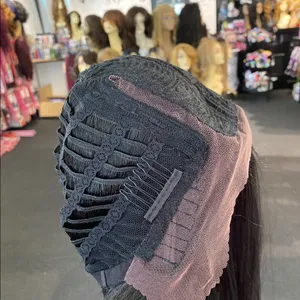 Black sidePart Lacefront wig thumbnail 5