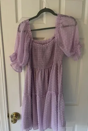 Amazon Purple Babydoll Dress thumbnail 2