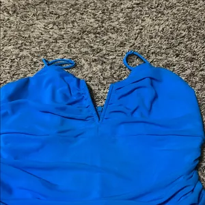 Elvi Blue Ruched Bodycon Mini Dress thumbnail 3