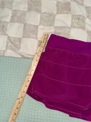 Lululemon Pace Rival Mid Rise Skirt Ripened Raspberry Pink Skort Size 12 Regular thumbnail 3