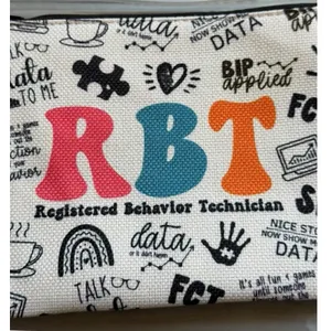 RBT Makeup Bag Bundle 4 Registered Behavior Technician Gift Pouches thumbnail 3