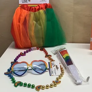 Pride Party Costume Accessories LGBTQ+: Festival Bundle of 4pcs. New With Tags. thumbnail 5