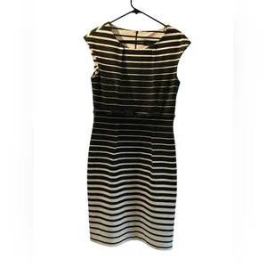 Connected Apparel Striped Dress 10 Career Professional Classy thumbnail 2