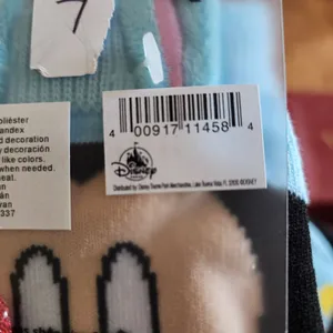 Disney Mickey Mouse Ankle Socks Cute Pastel Pattern Ladies Size‎ 10-13 thumbnail 4