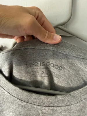 Life Is Good Long Sleeve T-shirt Hike More Worry Less Graphic Crusher T Gray XL thumbnail 5