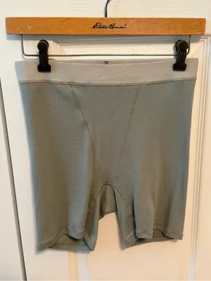 Skims Logo Eyelet Boxer Shorts in Mineral Green thumbnail 2