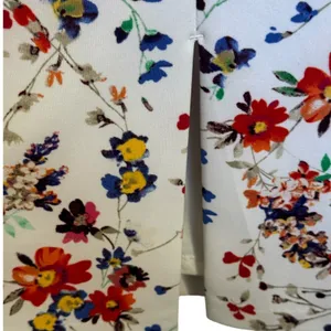 EXPRESS‎ Floral High Waisted White Red Blue Pencil Skirt Size 6 thumbnail 6