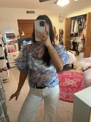 Blouse Blue thumbnail 2