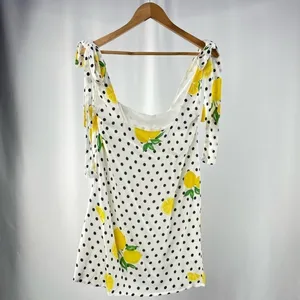 Lovers + Friends Jen Mini Dress in Polka Dot Lemon Size Extra‎ Small thumbnail 3