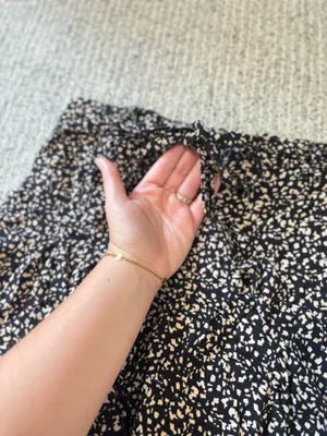 Kirious Black & Cream Printed Skirt thumbnail 2
