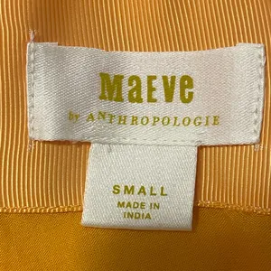 Maeve Ruffle Tunica Mini Dress V-Neck A-Line Spring Mango Vacay Resort 🌴💛 thumbnail 13