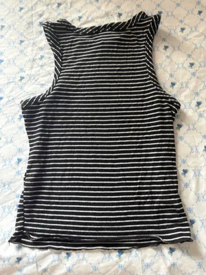 Striped tank top Black Size XS thumbnail 3
